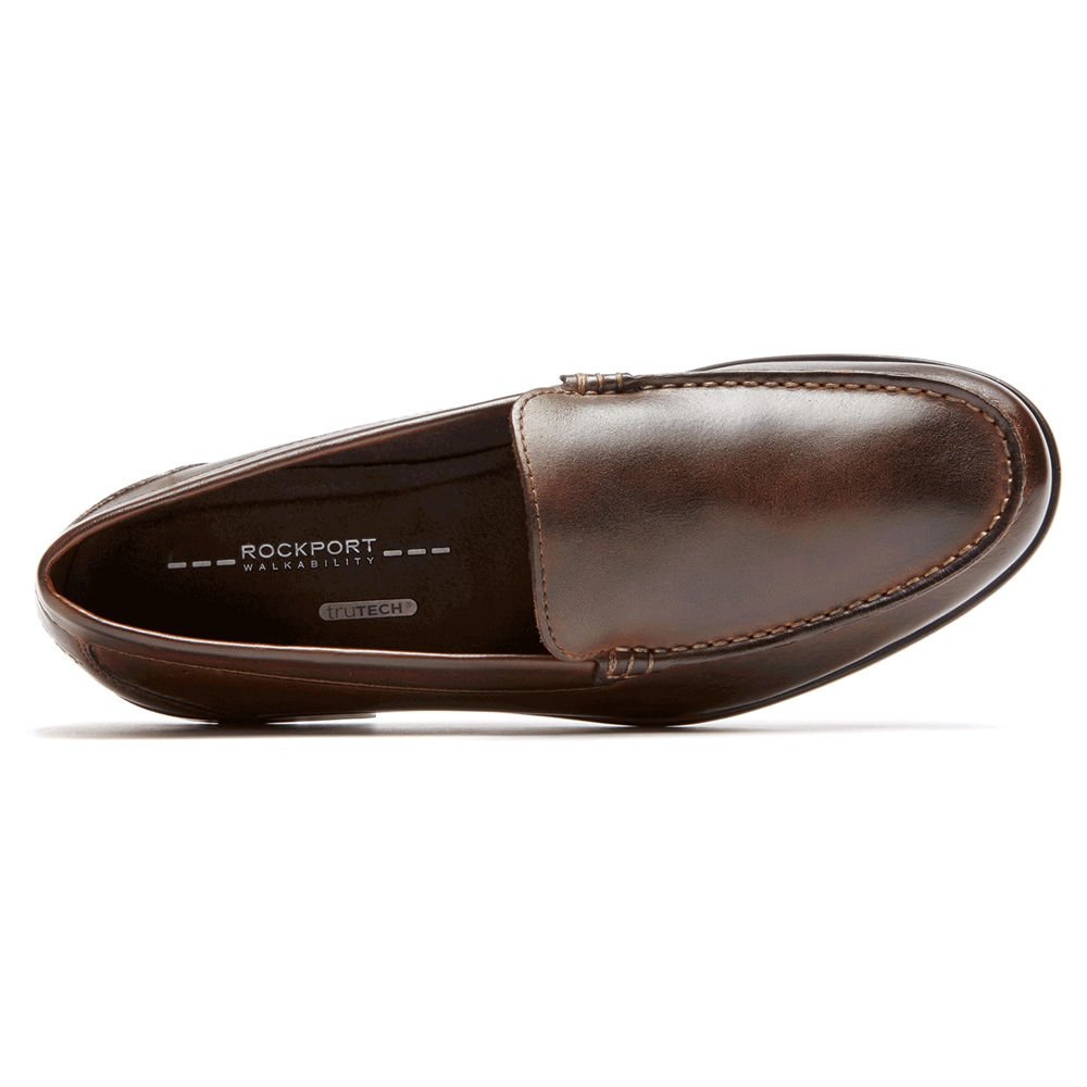 Mocassins Rockport Homem Marrom Escuro - Classic Venetian - 75286MVUJ